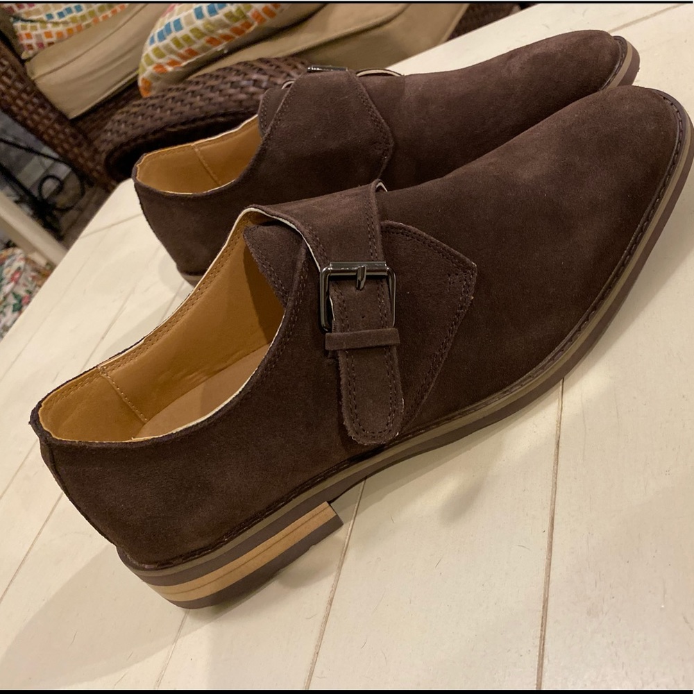 Reserved Footwear Brown Buckle Strap Shoe